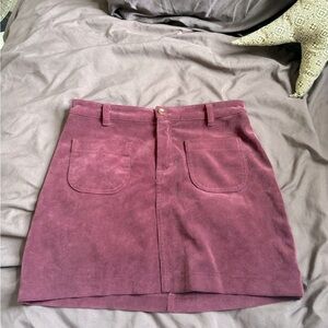 Hollister Burgundy Corduroy Skirt